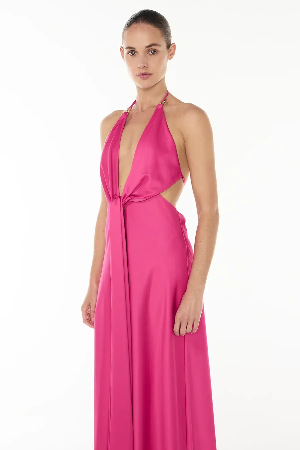 Evening Trance Slip Dress in Fuchsia by Manning Cartell Size 8 - Image 2