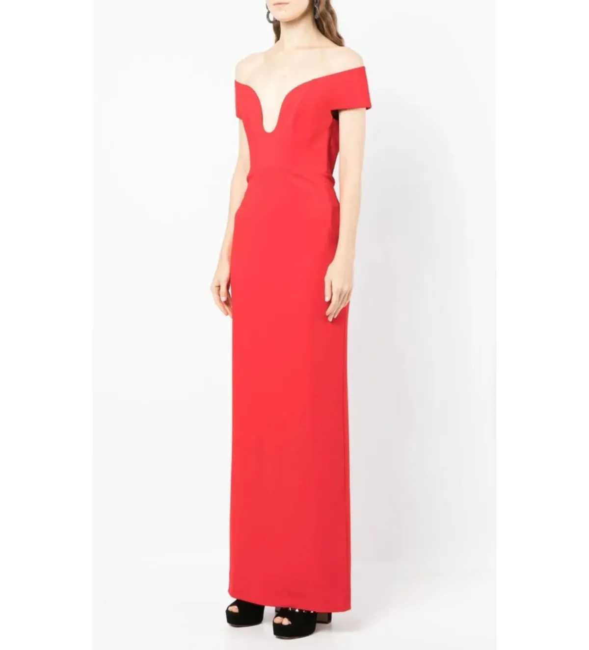 Solace London Marlowe Maxi Dress in Red Size 2 - Image 1