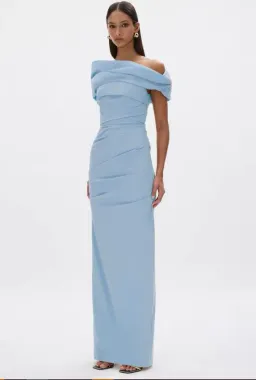 Rachel Gilbert Monique Gown in Sky Blue Size 1(8) for rent on The Volte - image 3