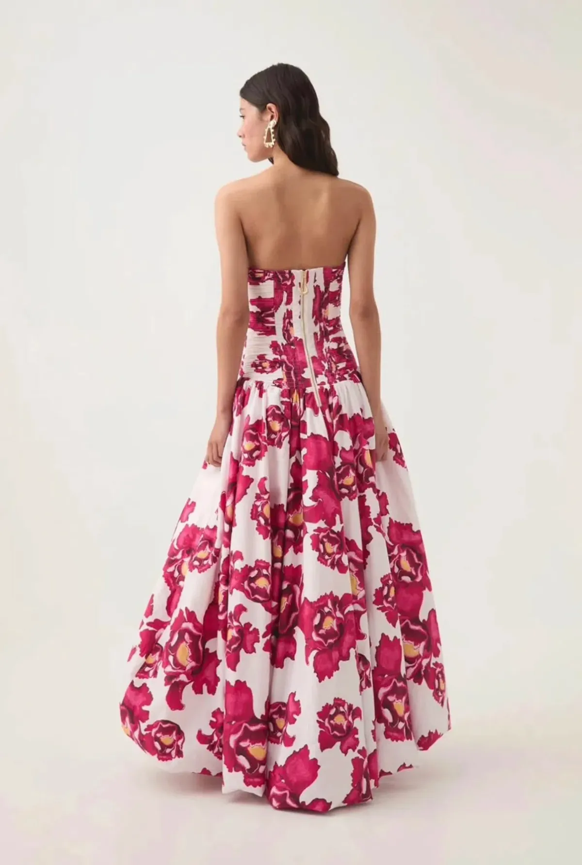 AJE Behold Pink and White Floral Maxi Dress - Image 4