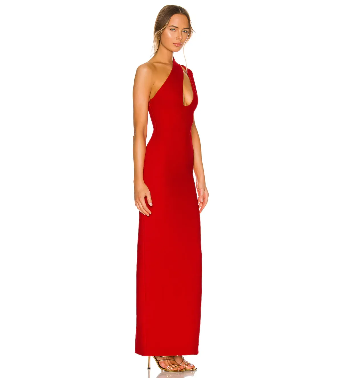 Solace London Krista Maxi Dress in Red AU12 - Image 2