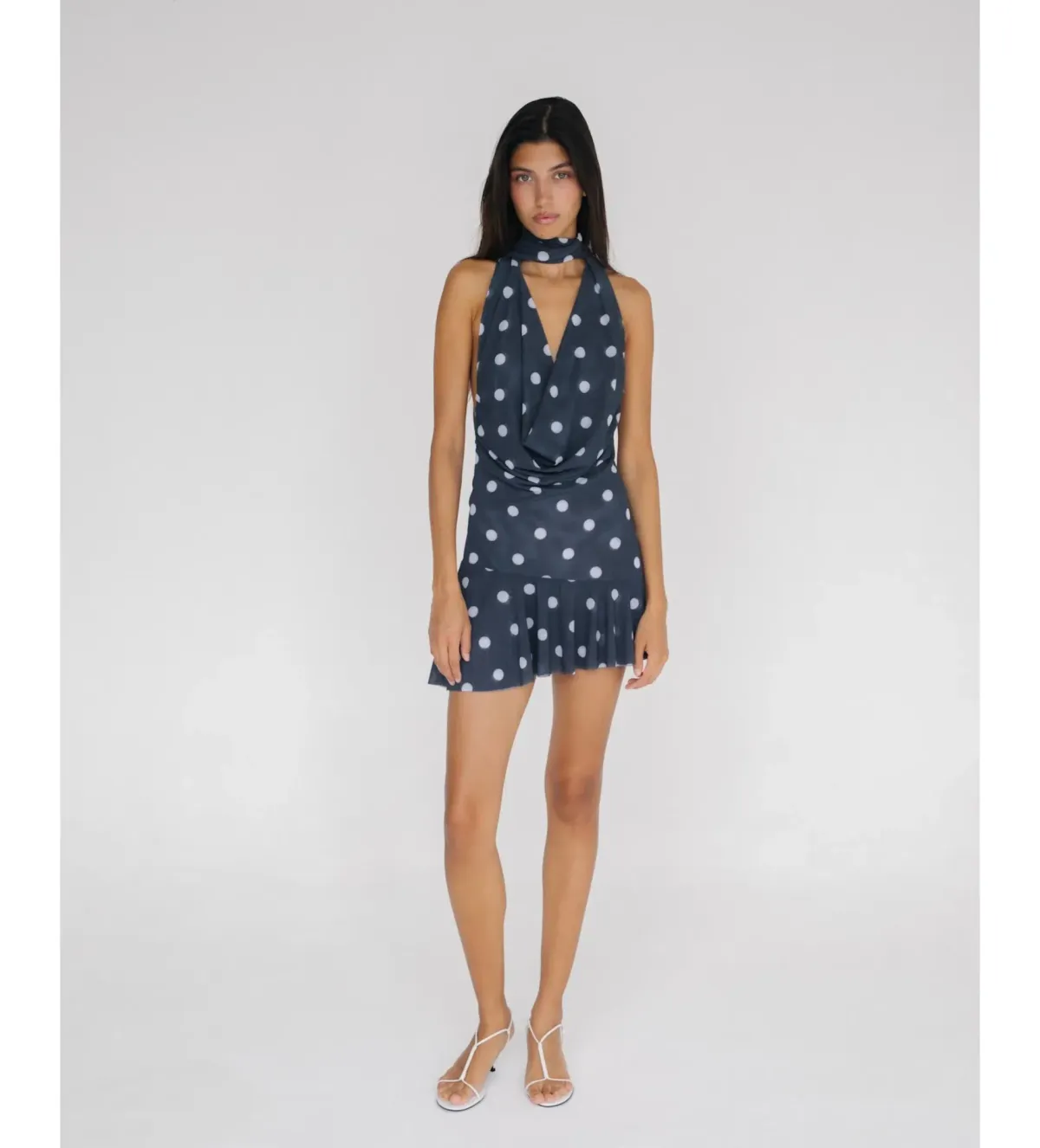 Cielle Lunares Mini Dress in Polka Dot Size S/AU8 - Image 1