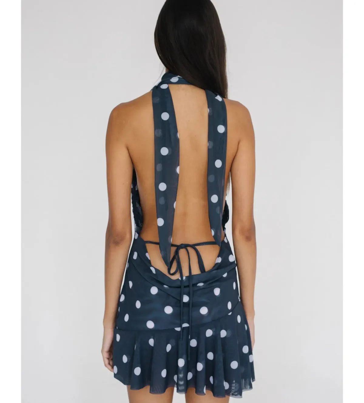 Cielle Lunares Mini Dress in Polka Dot Size M/AU10 - Image 3