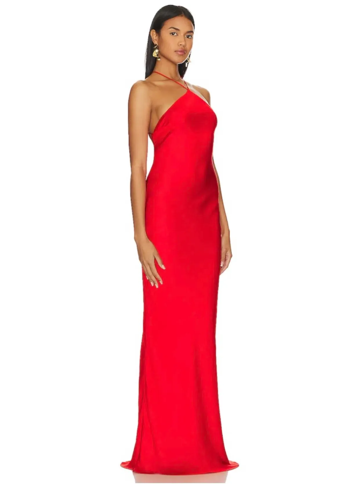 Line & Dot Kira Maxi Dress in Tomato Red Size XS / AU 6 - Image 2
