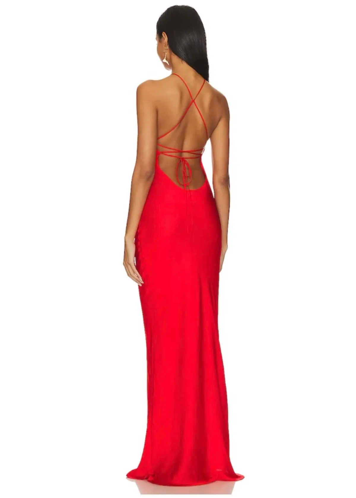 Line & Dot Kira Maxi Dress in Tomato Red Size XS / AU 6 - Image 3