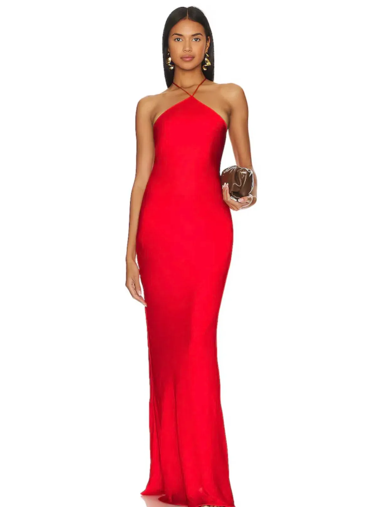 Line & Dot Kira Maxi Dress in Tomato Red Size XS / AU 6 - Image 1