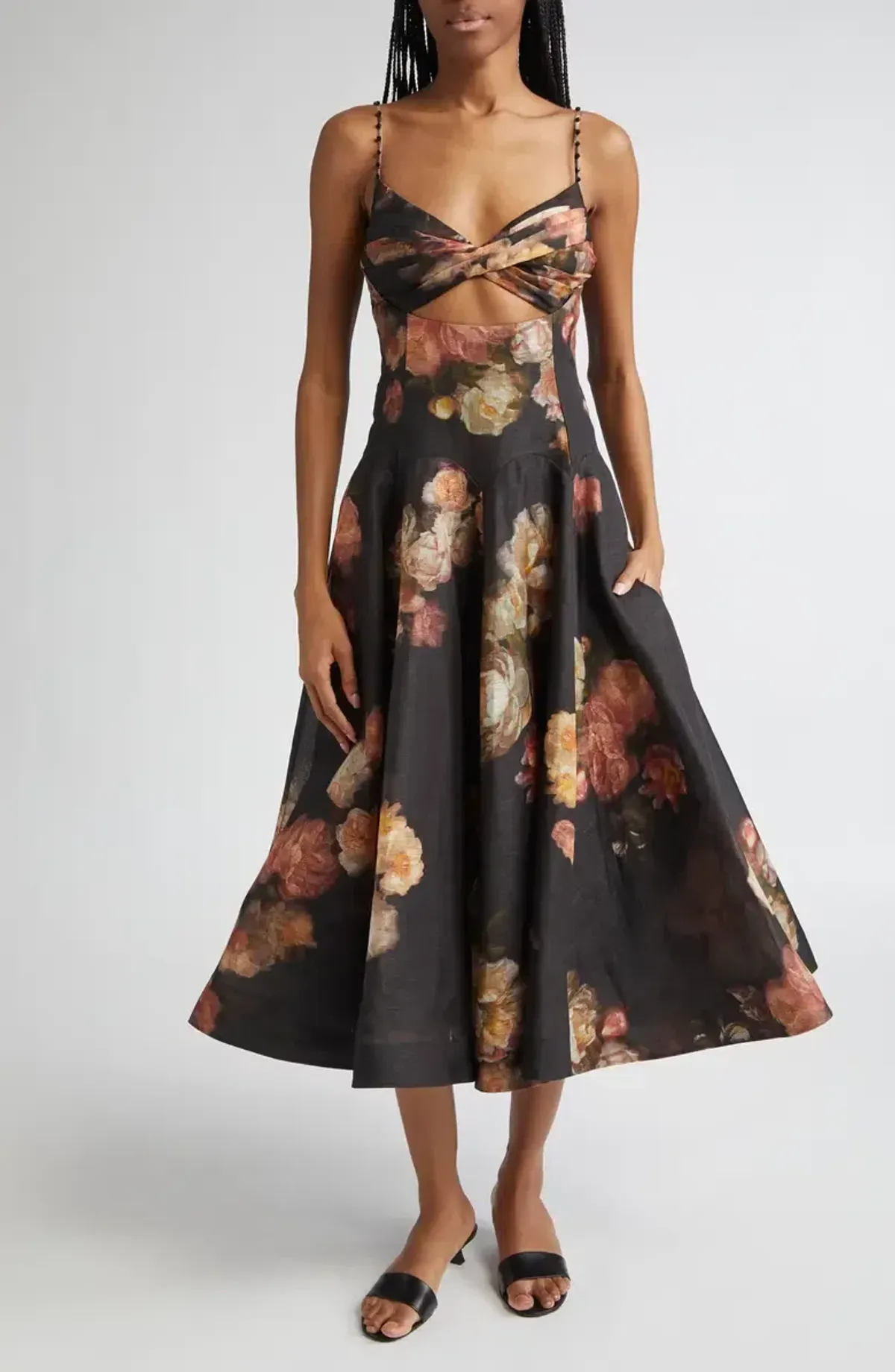 Zimmerman Hypnotic Twist MIDI Russet Floral size 8 - Image 3