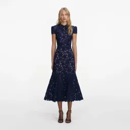 Self Portrait Belted Midi Dress for rent on The Volte - image 3