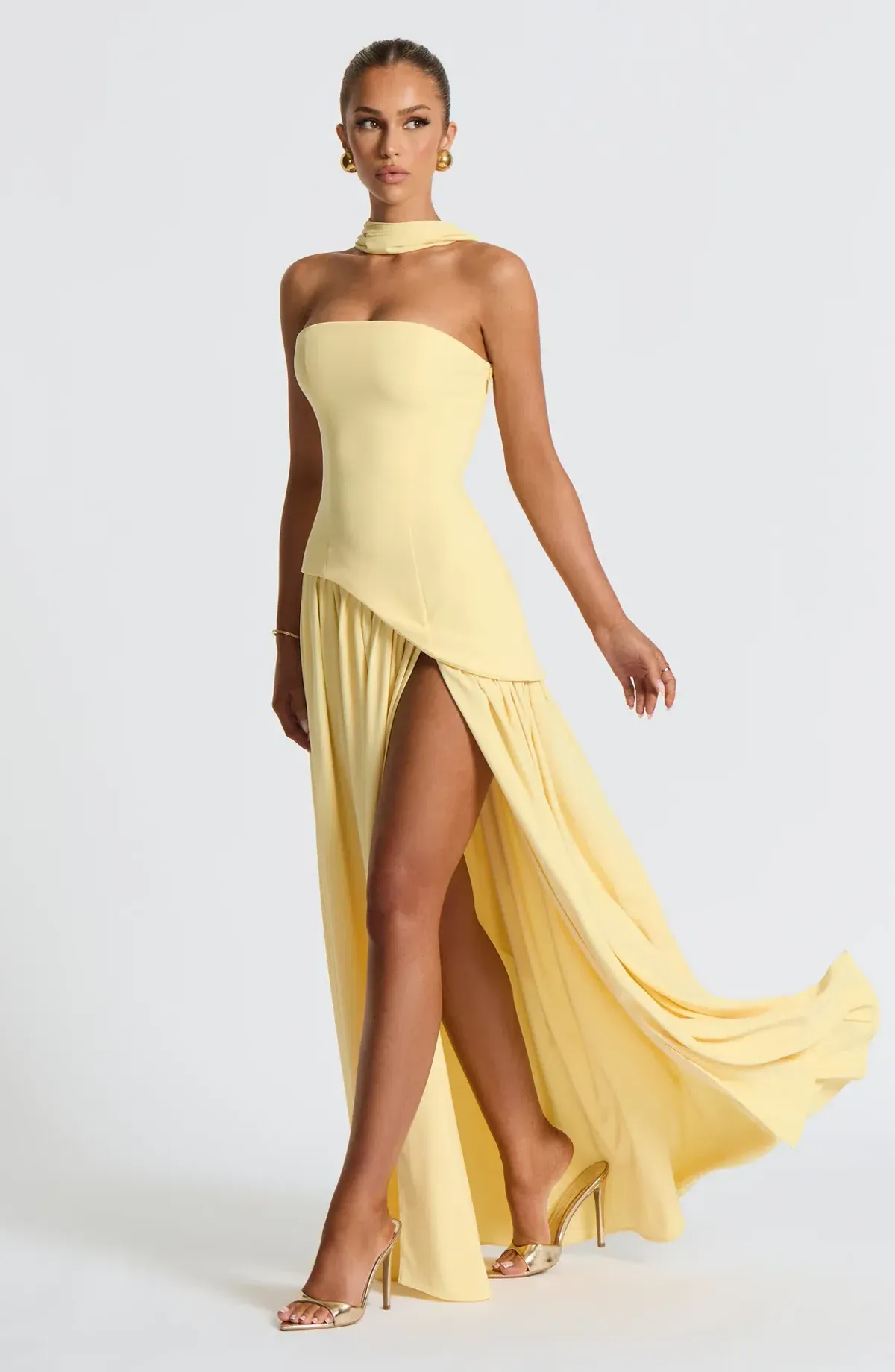Baby Boo Maliyah Maxi Dress - Lemon Yellow (S) - Image 4