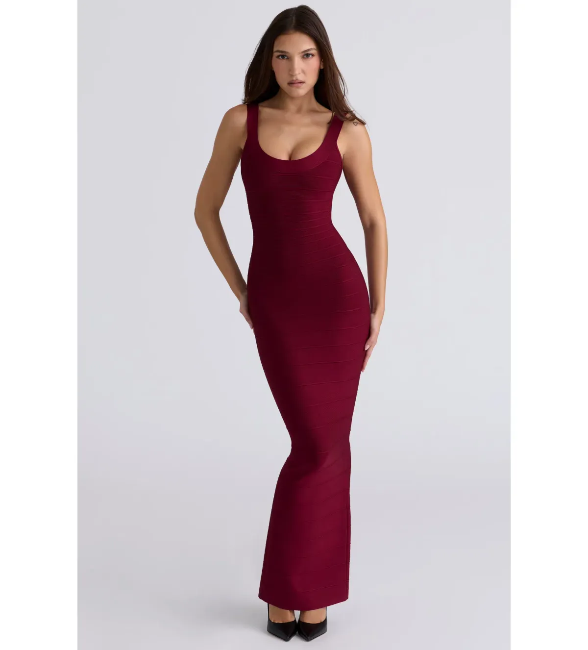 House of CB Bandage Maxi Dress in Ruby Size L/AU12 - Image 2