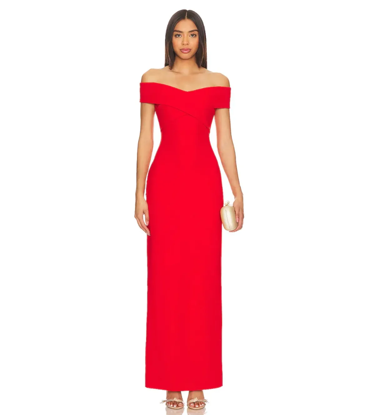 Solace London Ines Maxi Dress in Red Size AU8 - Image 1