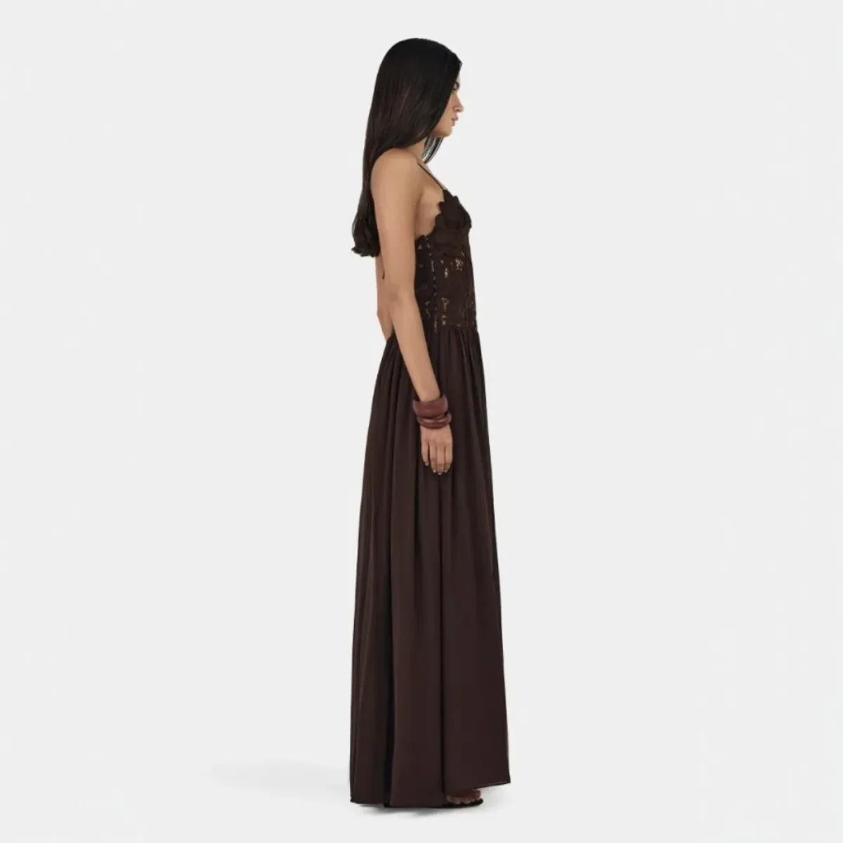 Hansen & Gretel Stephanie Maxi Dress Cedar Brown Size XL / 14 - Image 2