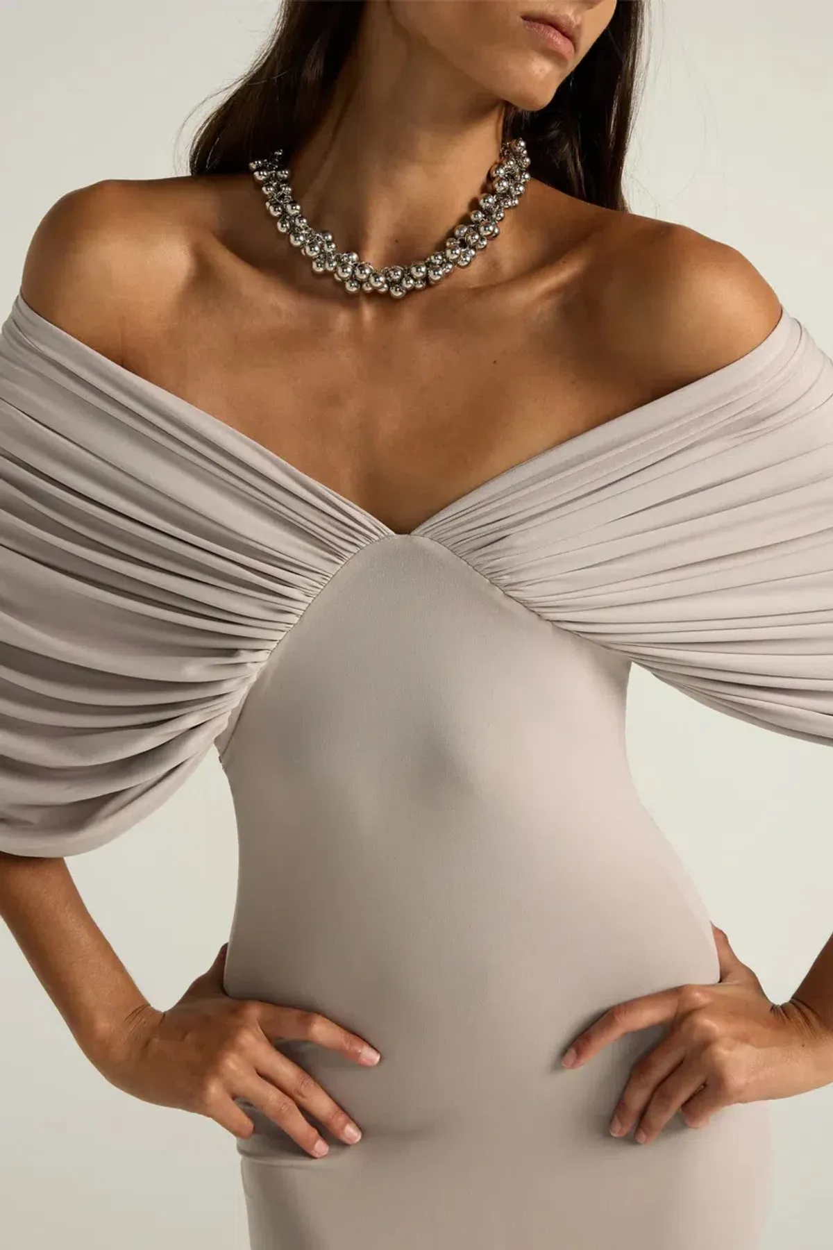 ANCE GRIA NEVE DRESS GREY SIZE 8 (S) - Image 5