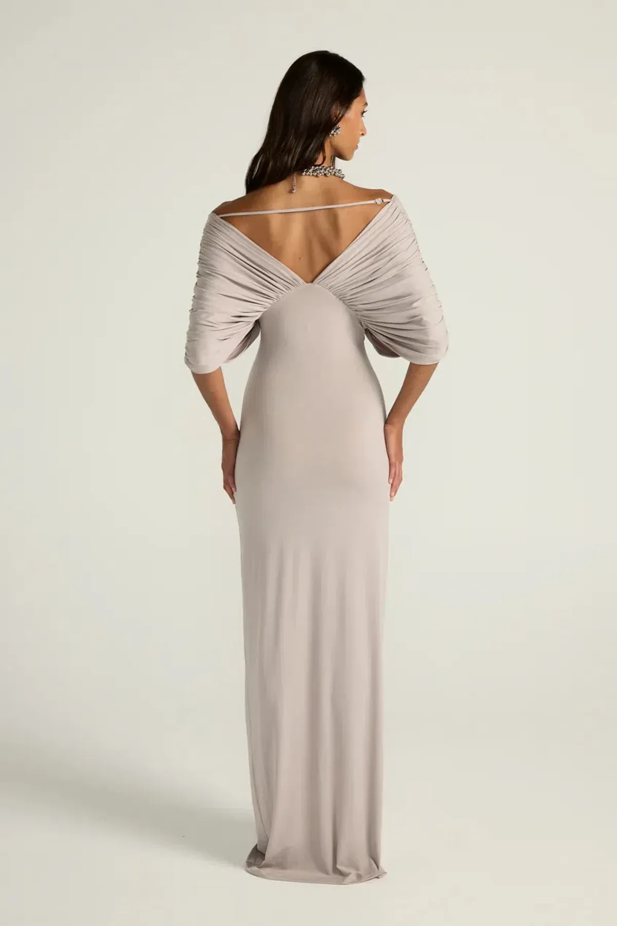 ANCE GRIA NEVE DRESS GREY SIZE 8 (S) - Image 4