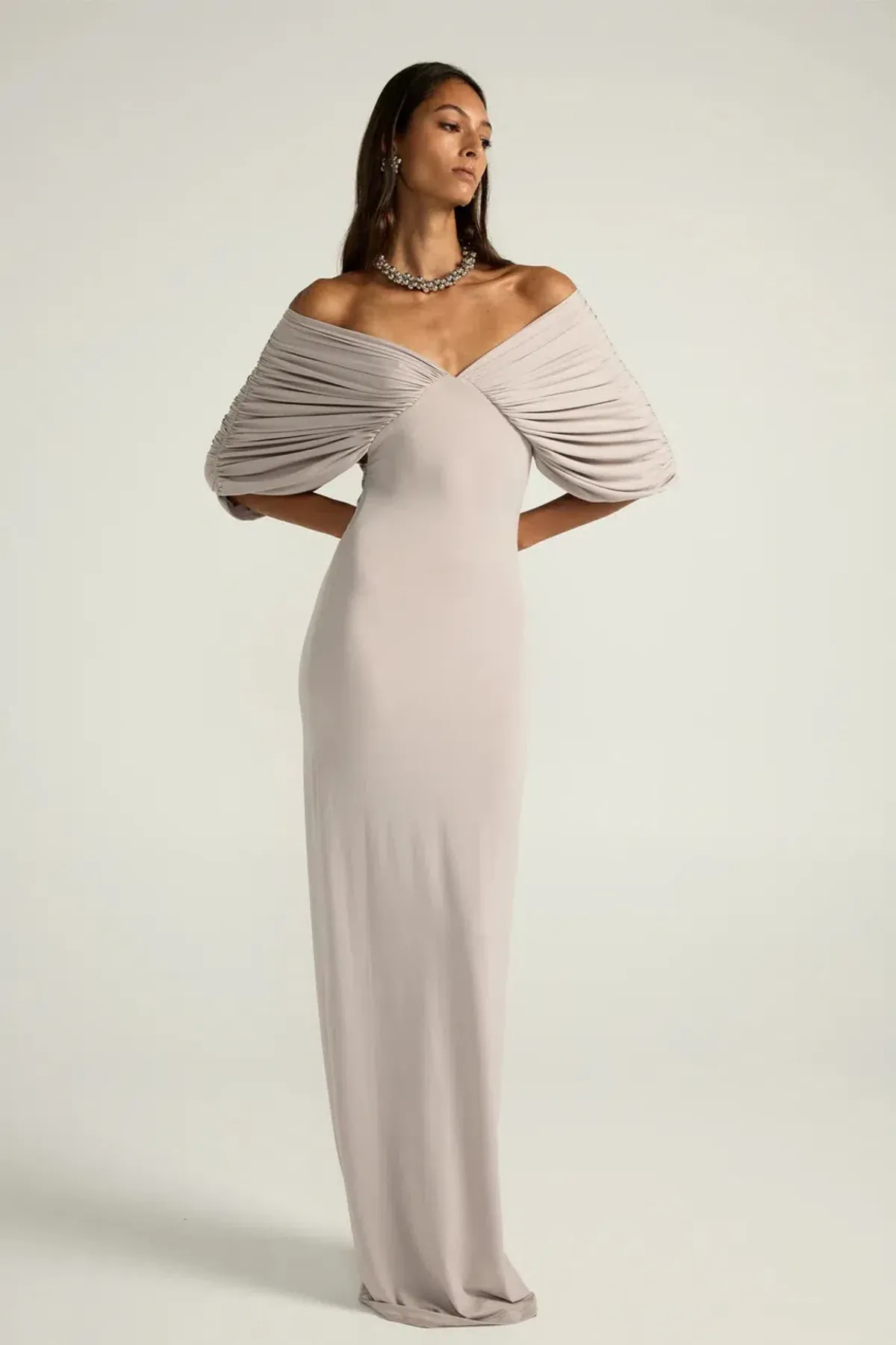 ANCE GRIA NEVE DRESS GREY SIZE 8 (S) - Image 2