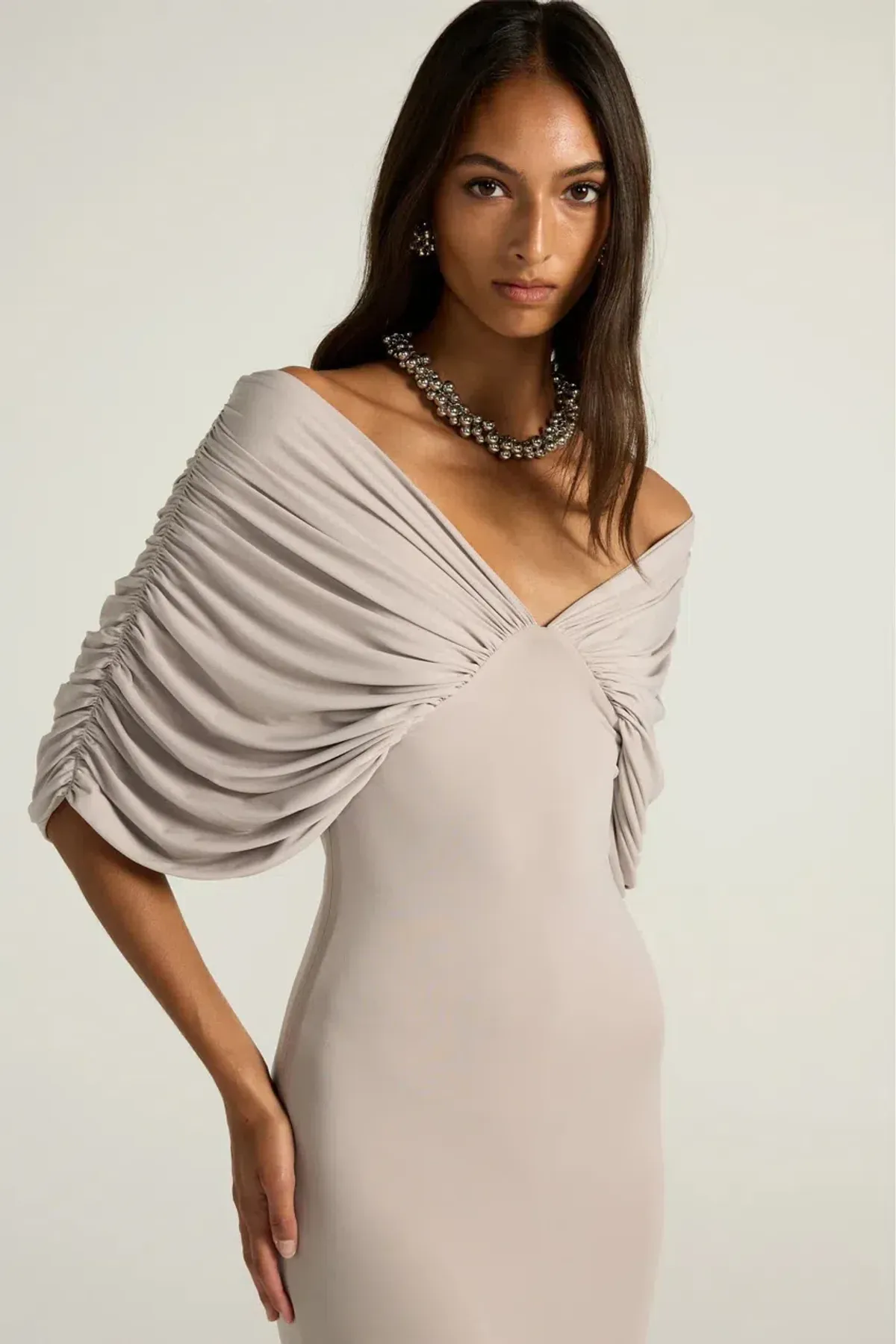 ANCE GRIA NEVE DRESS GREY SIZE 8 (S) - Image 3