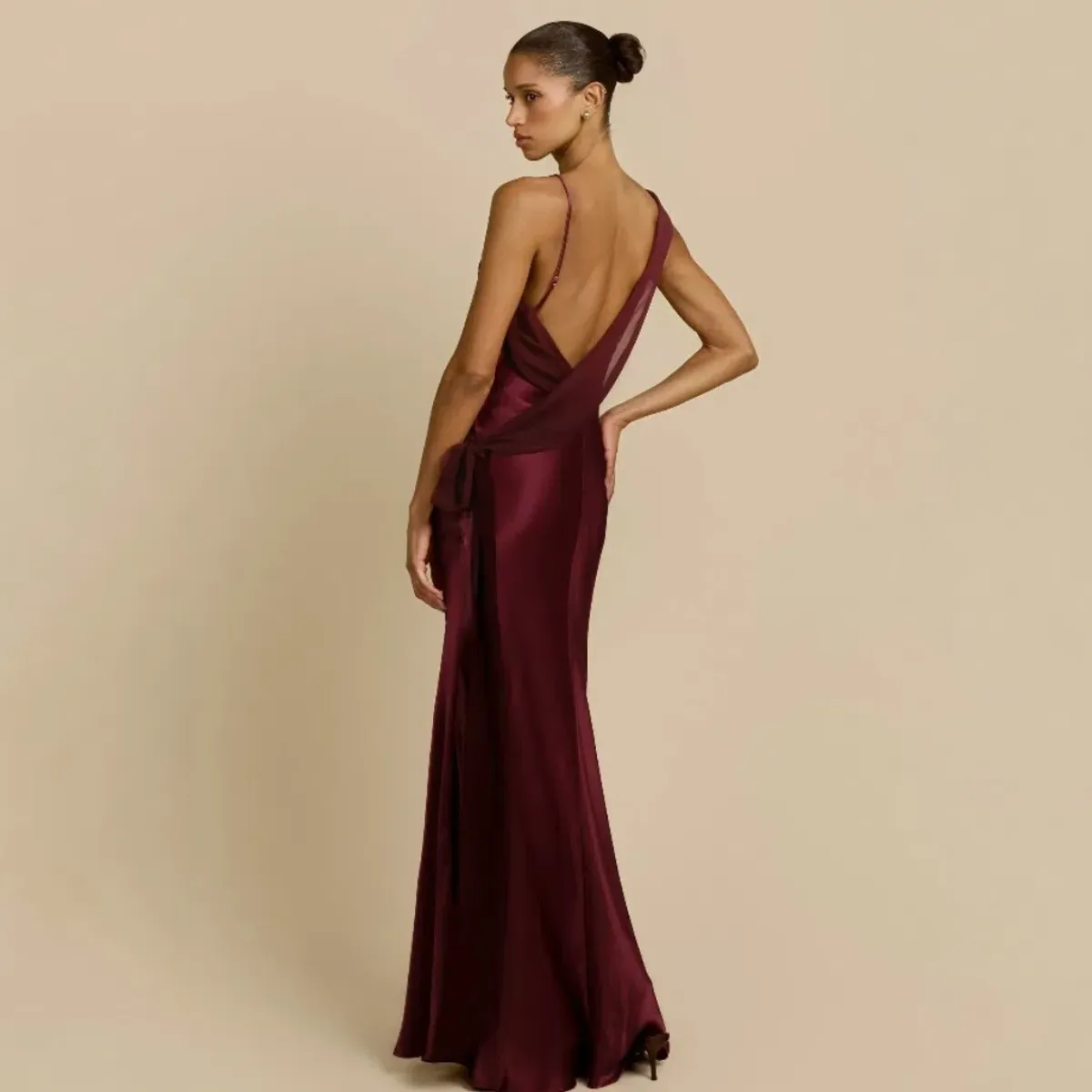 Arcina Ori Helena Dress In Plum Size Medium - Image 5