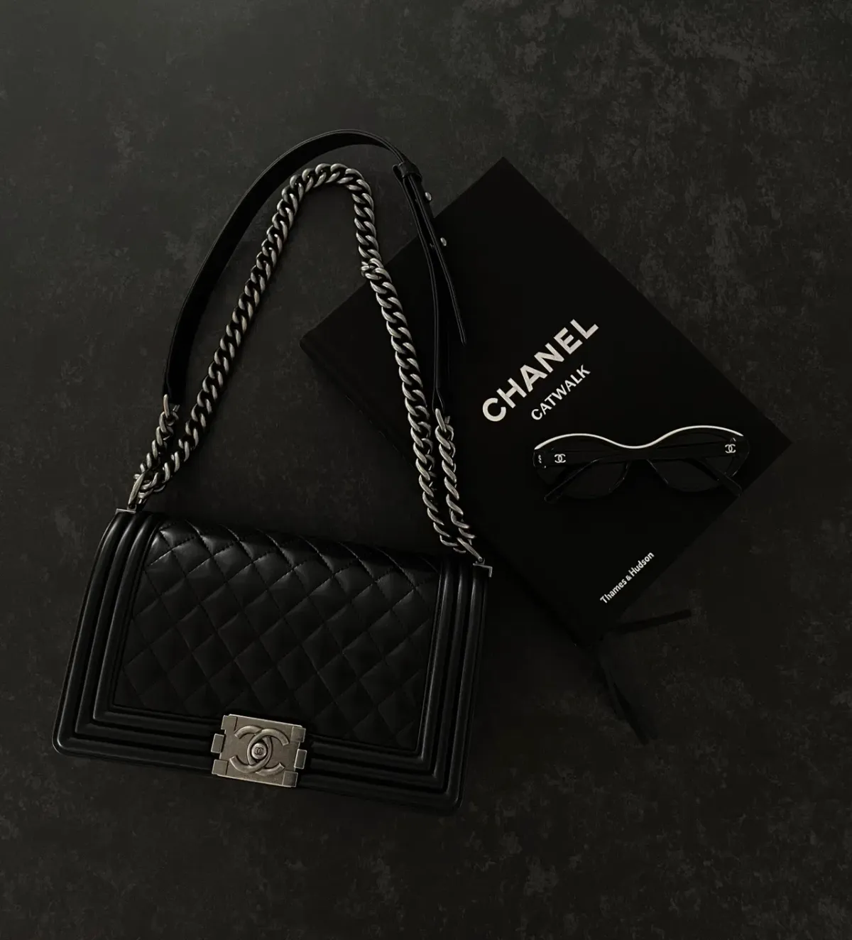 Boy Chanel Black Medium Handbag - Image 4