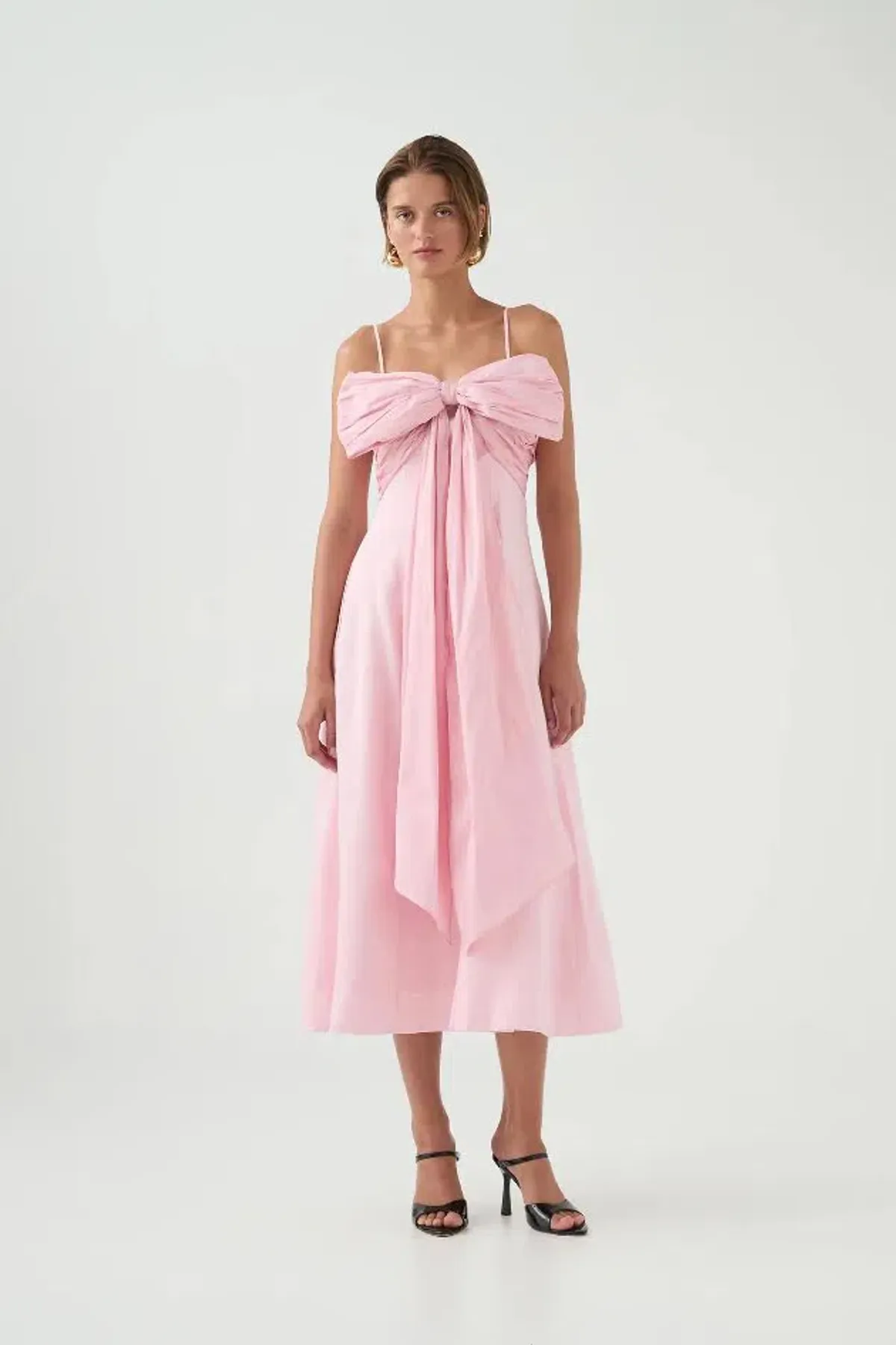🩷New AJE Scarlett Bow Midi Dress - Size 14 - Cherry Blossom Pink🩷 - Image 1