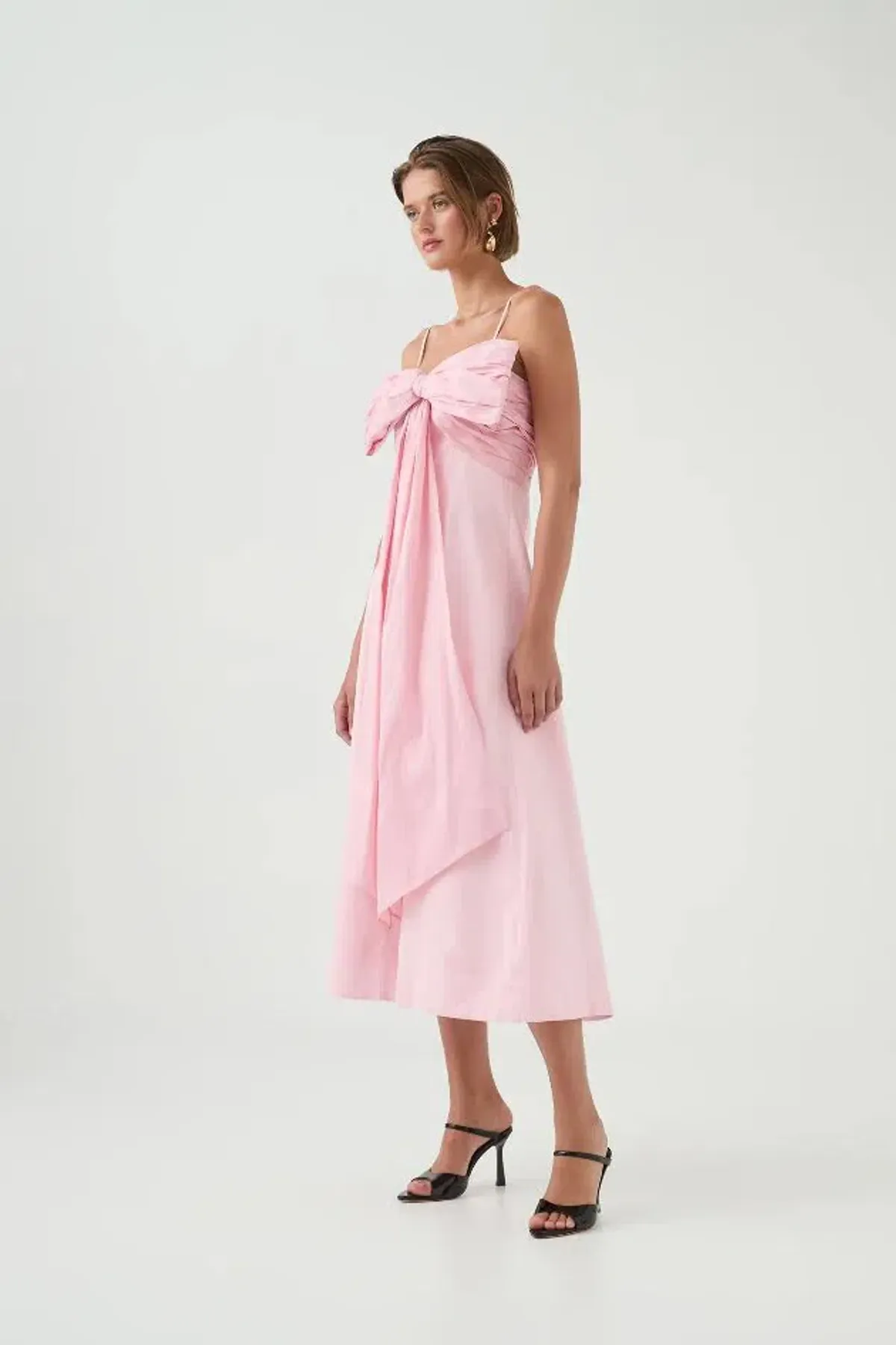🩷New AJE Scarlett Bow Midi Dress - Size 14 - Cherry Blossom Pink🩷 - Image 2