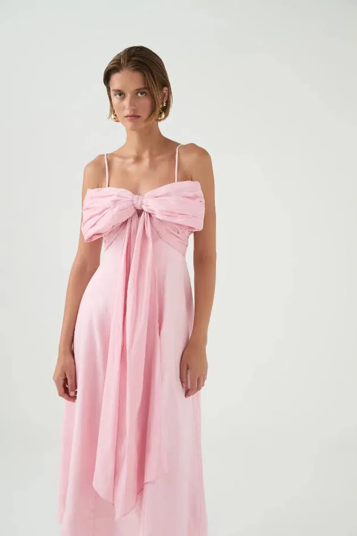 🩷New AJE Scarlett Bow Midi Dress - Size 14 - Cherry Blossom Pink🩷 - Image 4