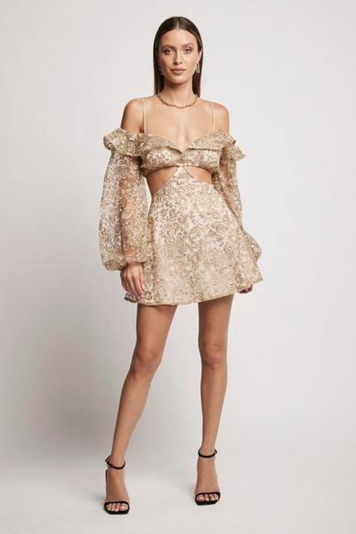 Sofia the Label Goldenhour Dress Gold Size 6 - Image 1