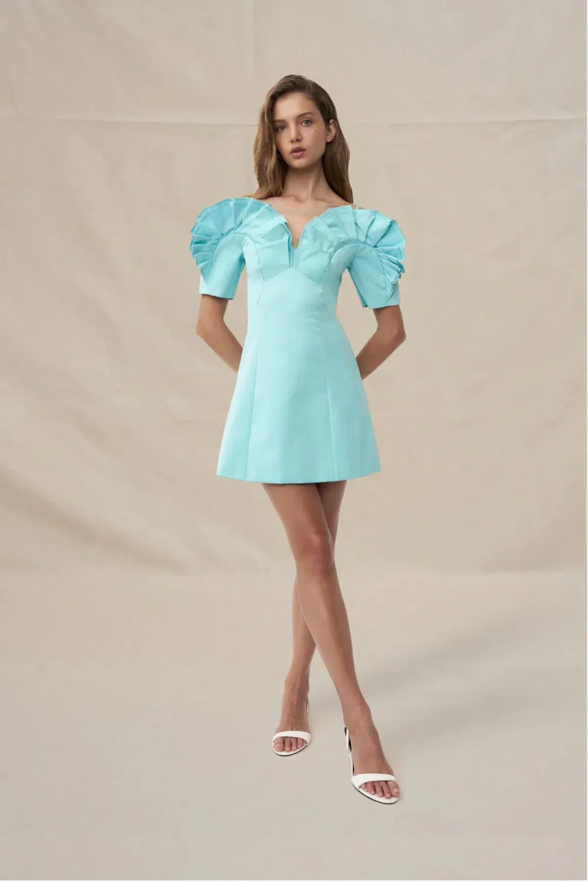 Ramira Off Shoulder Mini Dress by By Johnny Size 8 - Image 1