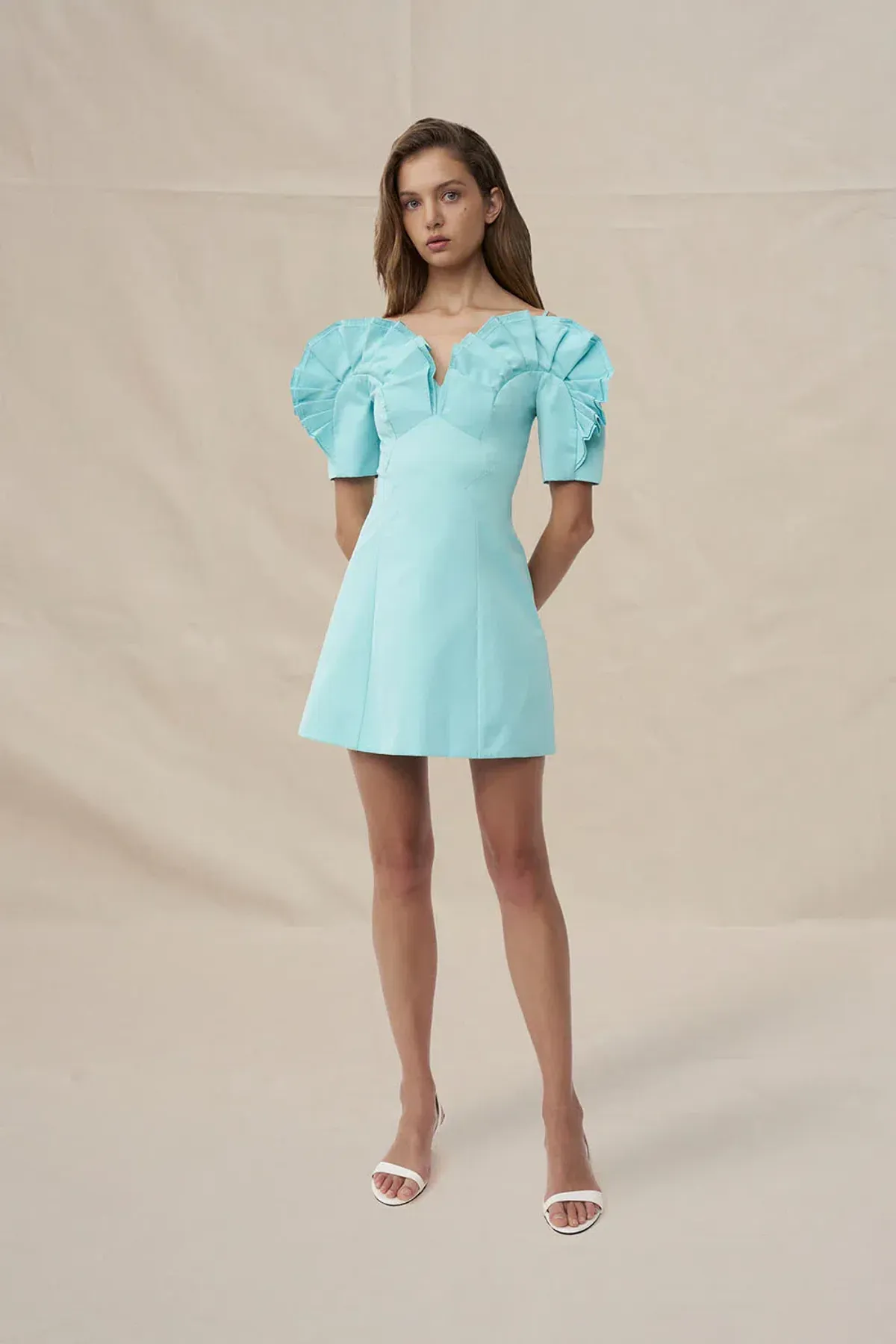 Ramira Off Shoulder Mini Dress by By Johnny Size 8 - Image 3