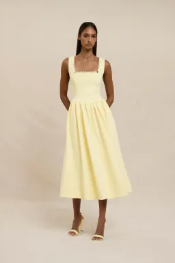 Nova Scallop Midi Dress by By Johnny Size 8 for rent on The Volte - image 3