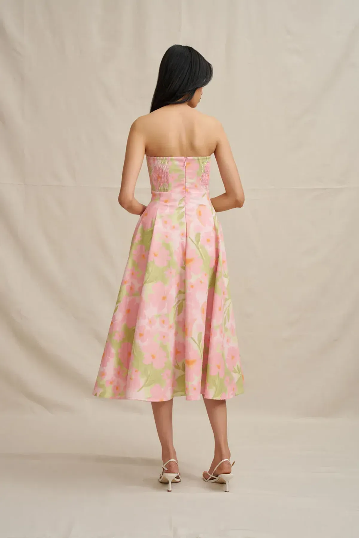 Azalia Floral Strapless Dress by By Johnny Size 8 - Image 7