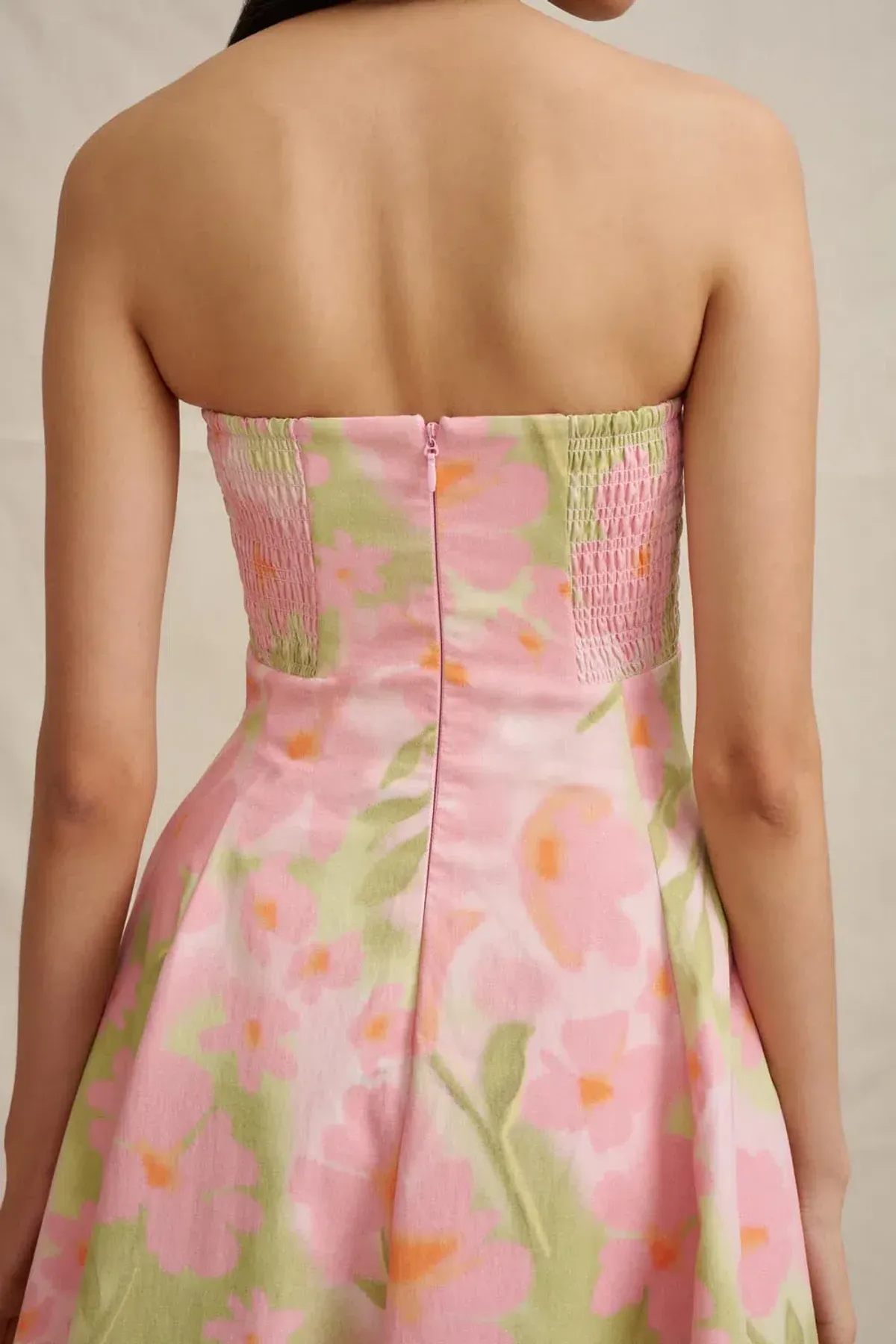 Azalia Floral Strapless Dress by By Johnny Size 8 - Image 5