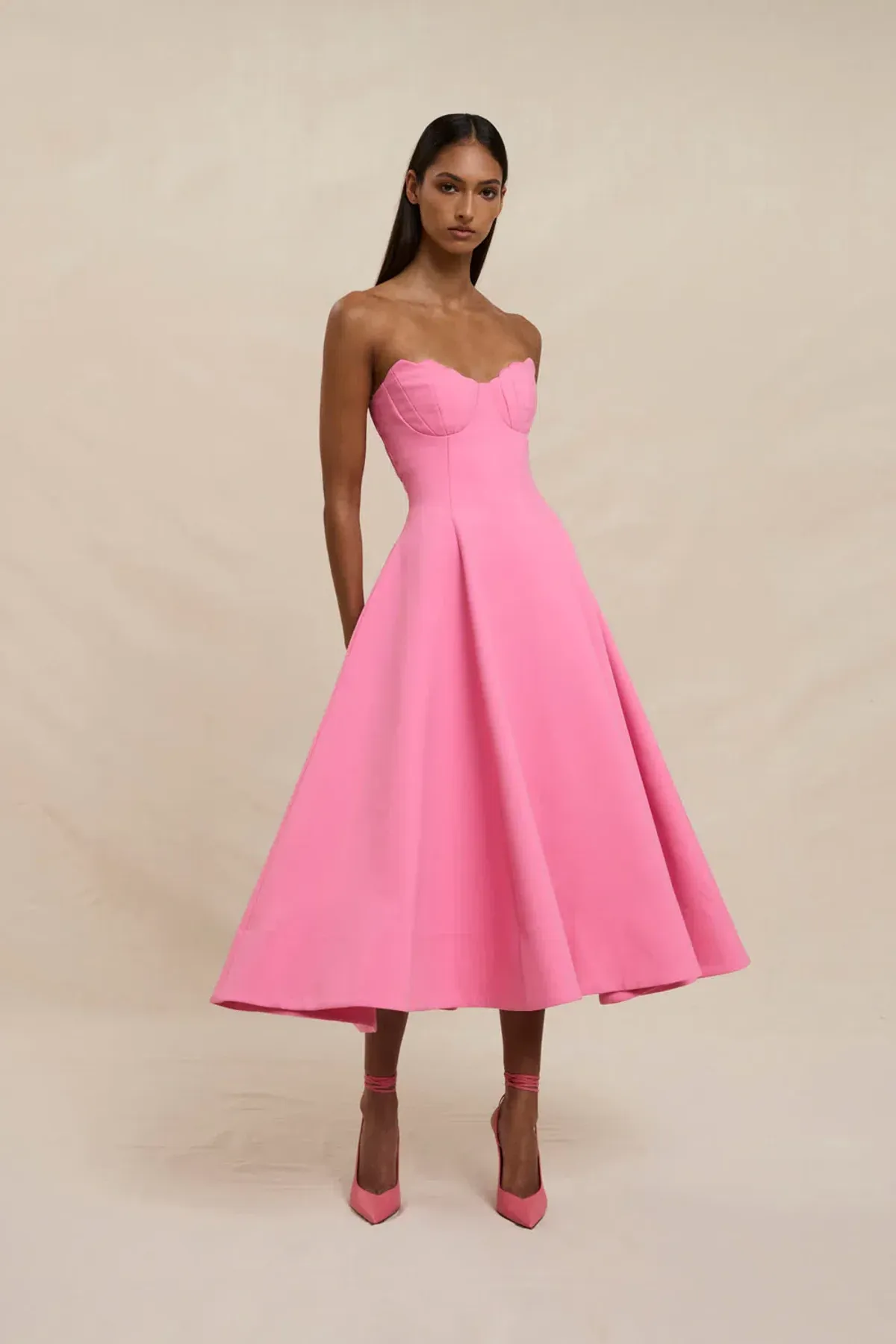 Venus Shell Strapless Dress by By Johnny Size 8 - Image 4