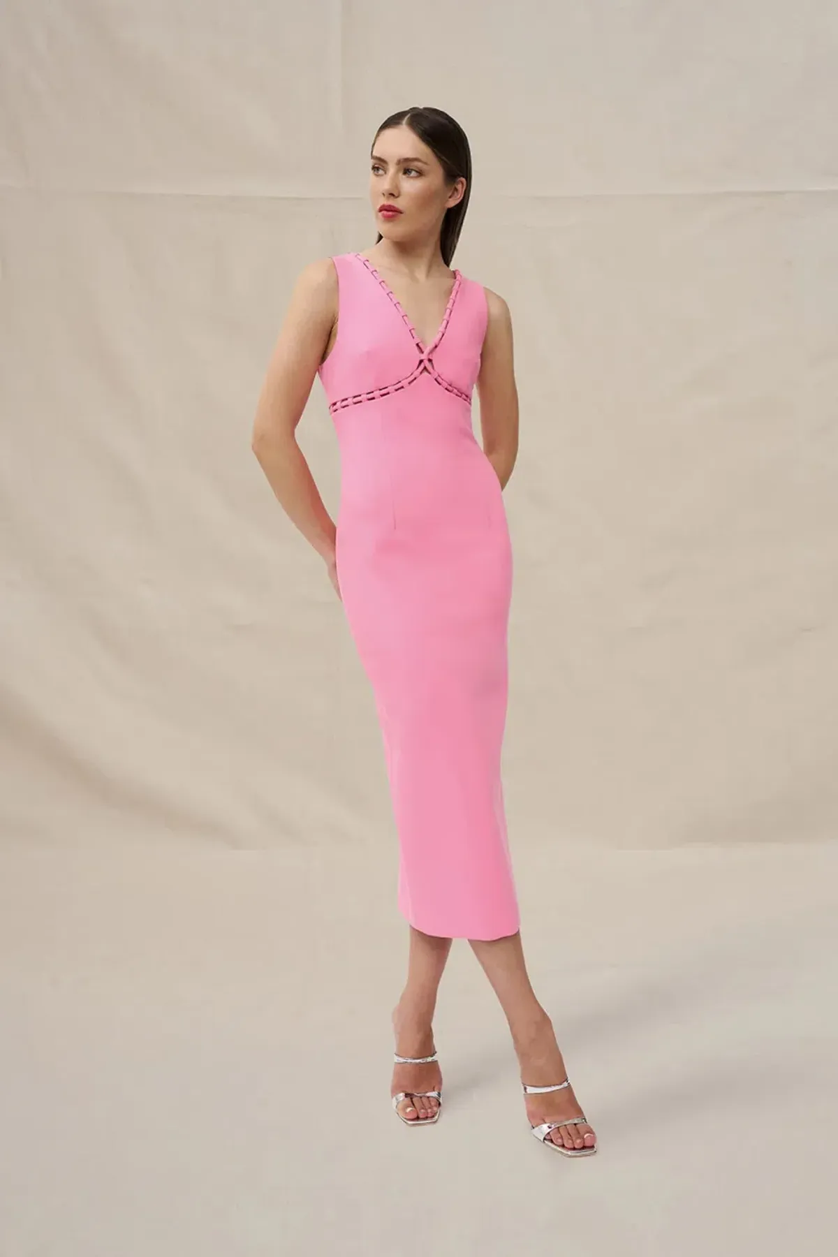 Lina Loop Midi Dress by By Johnny Size 8 - Image 1