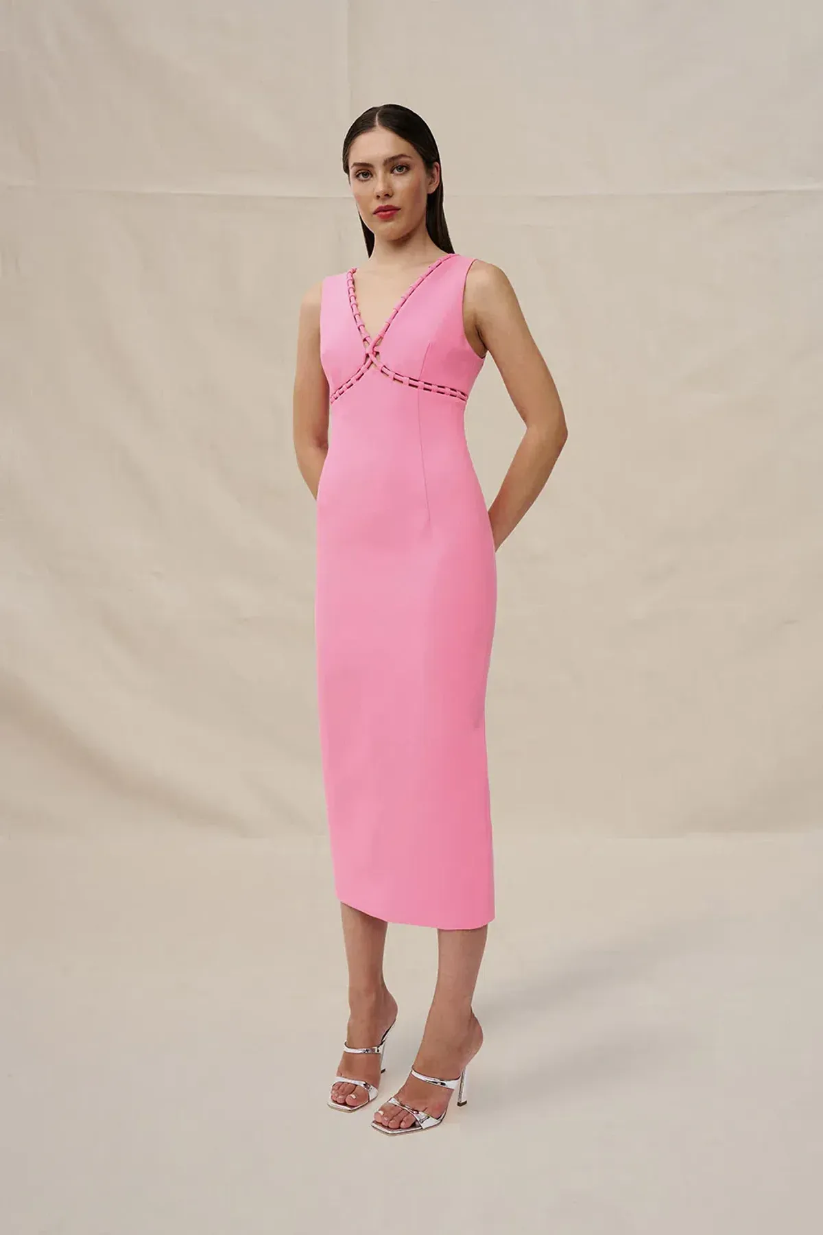 Lina Loop Midi Dress by By Johnny Size 8 - Image 3