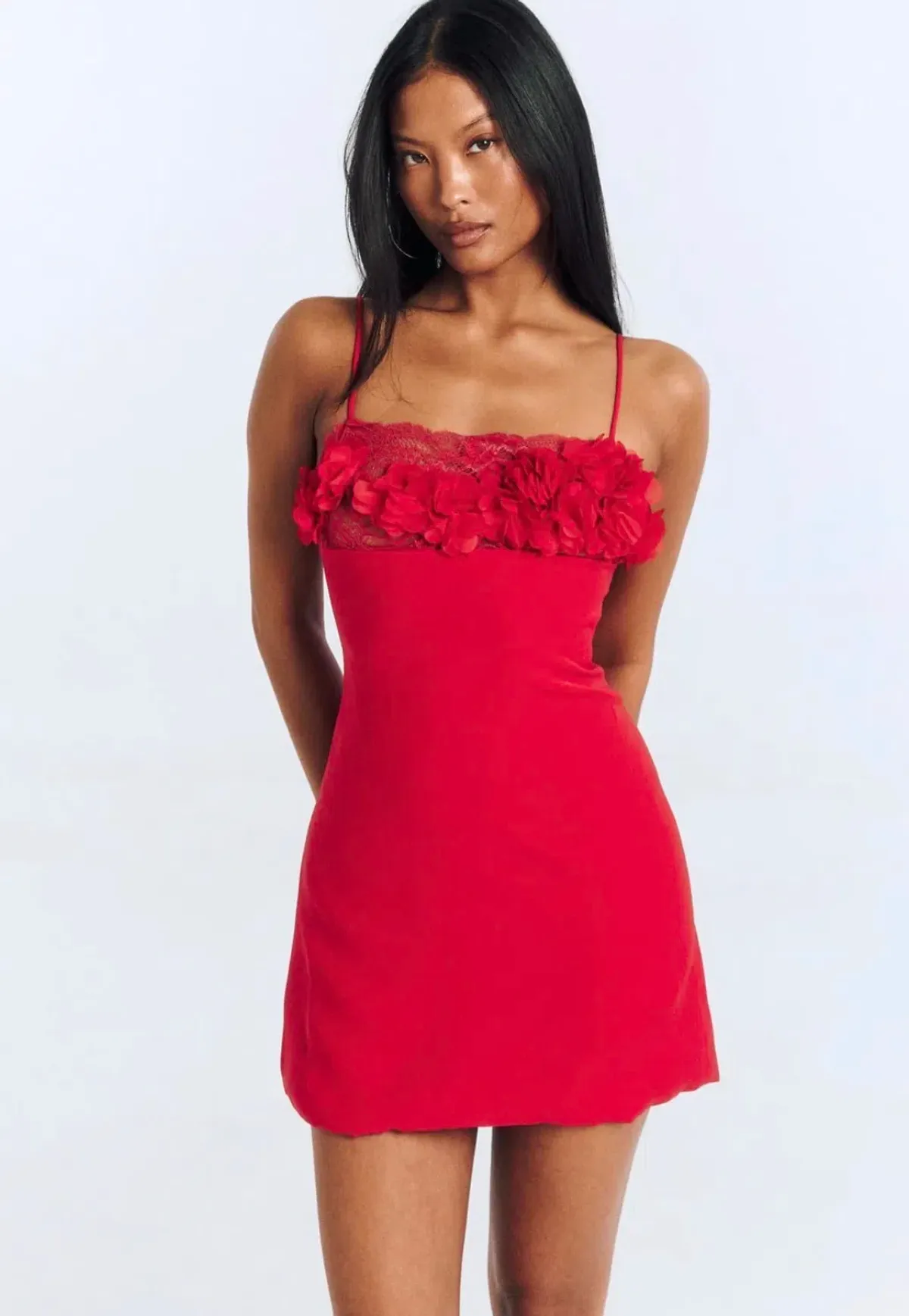 Cherie Attire Lucy Dress in Red - Image 2