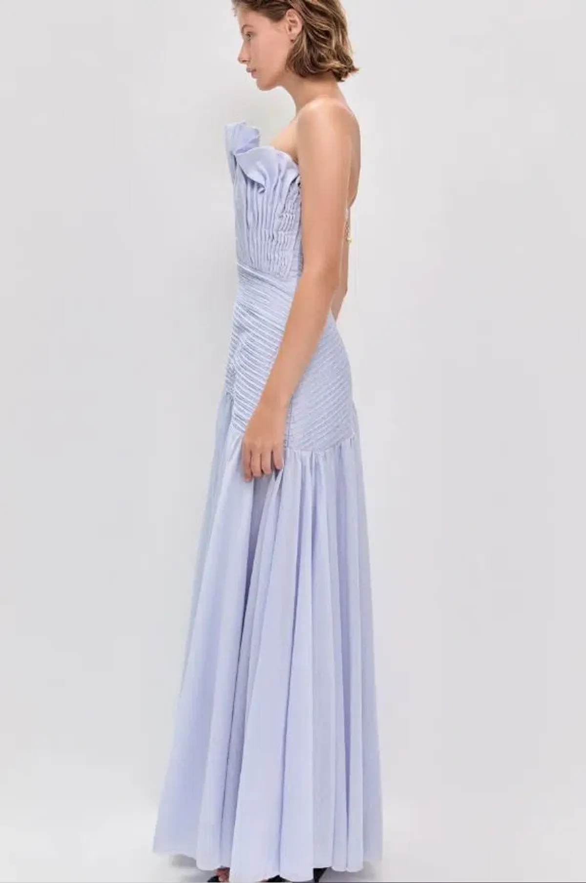 Aje Aquiline Gown in French Blue Size 8 - Image 2