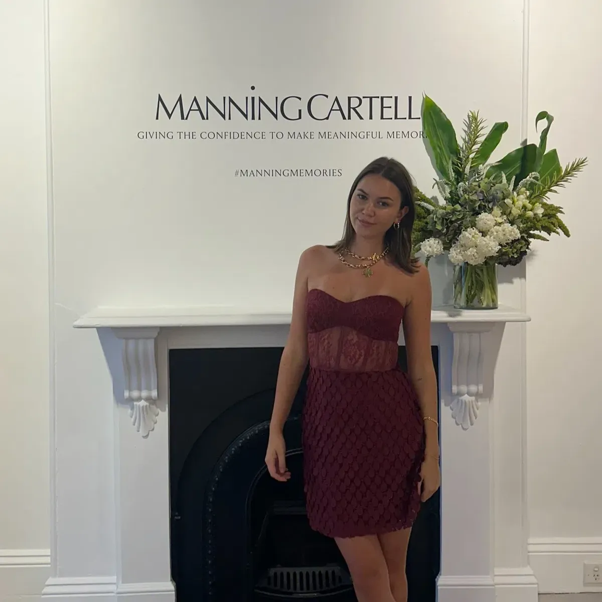 MANNING CARTELL SUPREME EXTREME MINI DRESS SIZE 12 - CRANBERRY COLOUR - Image 2