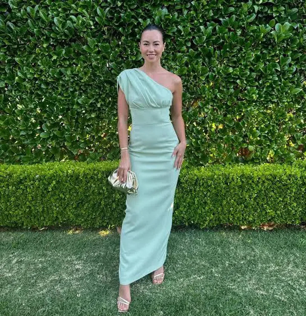Rachel Gilbert Winnie Gown in Seafoam Green Size 6 - Image 1