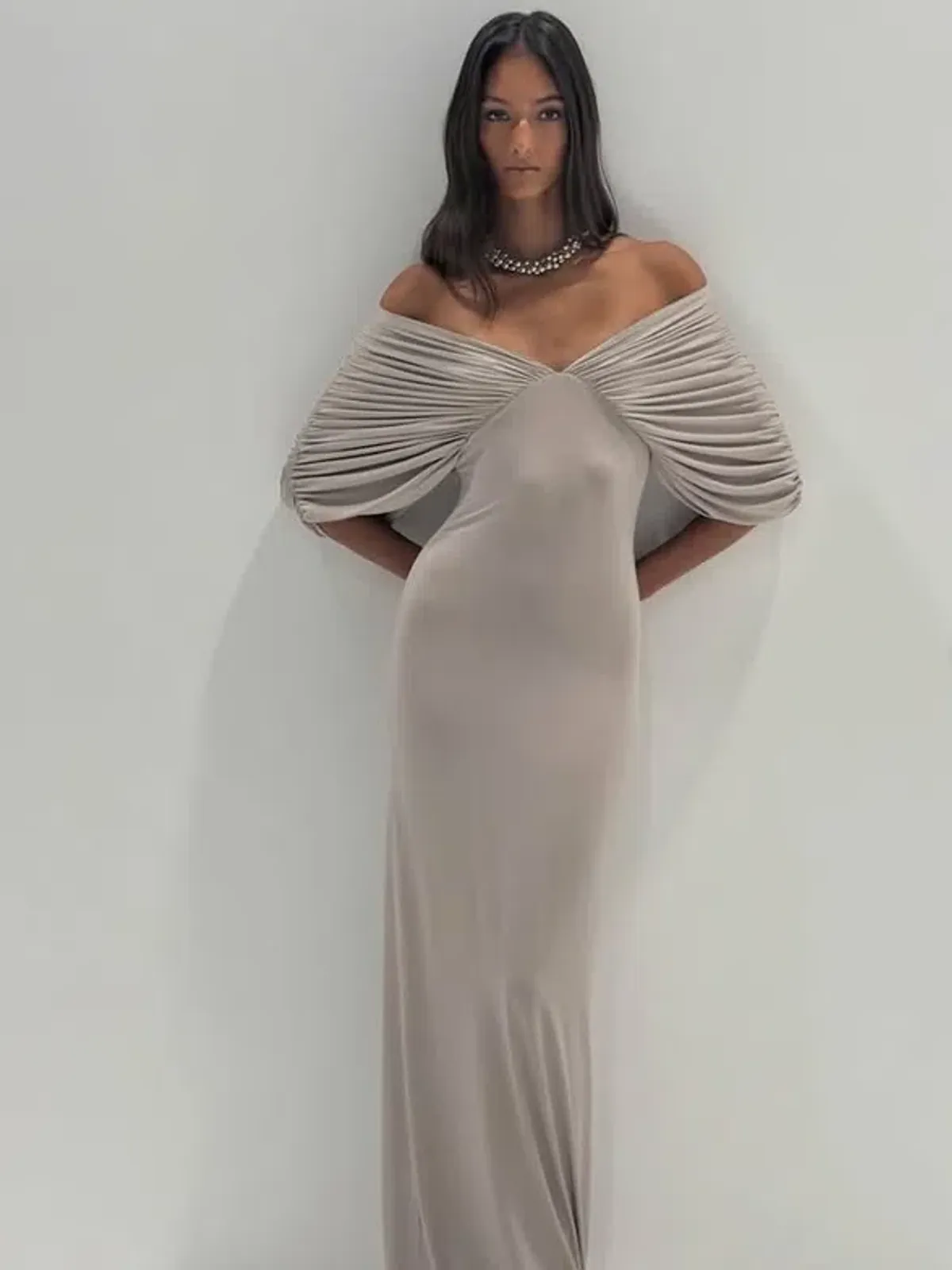 Ance Gria Neve Dress - Grey 8 - Image 1
