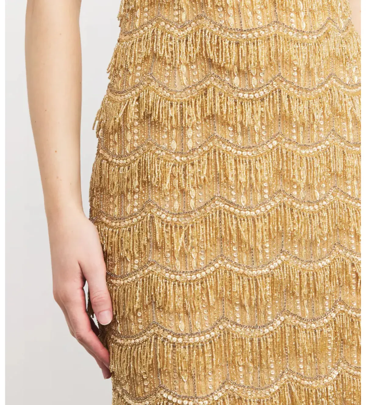 Rachel Gilbert Sadie Gown in Gold Size 4/AU14 - Image 4