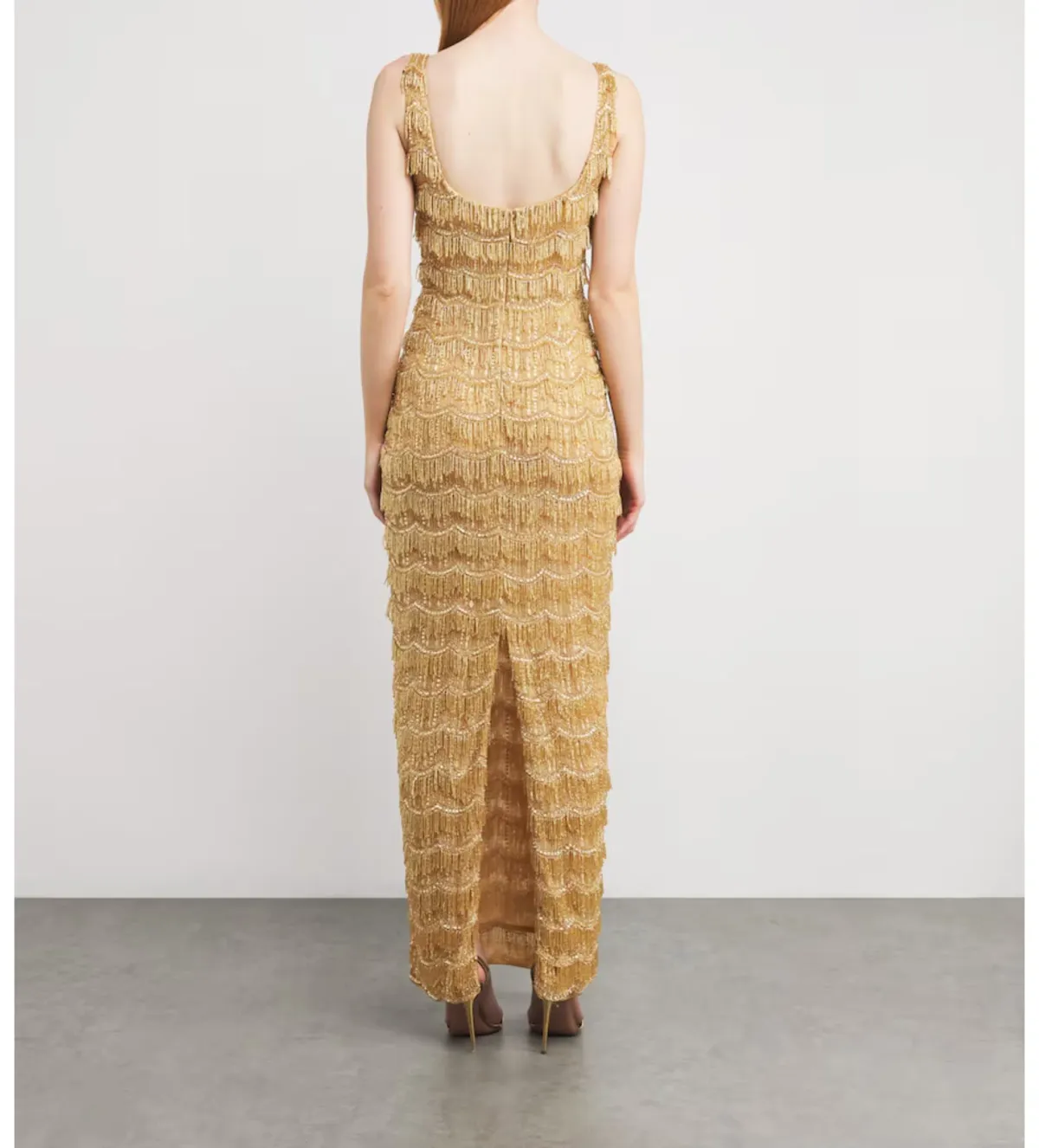 Rachel Gilbert Sadie Gown in Gold Size 4/AU14 - Image 2