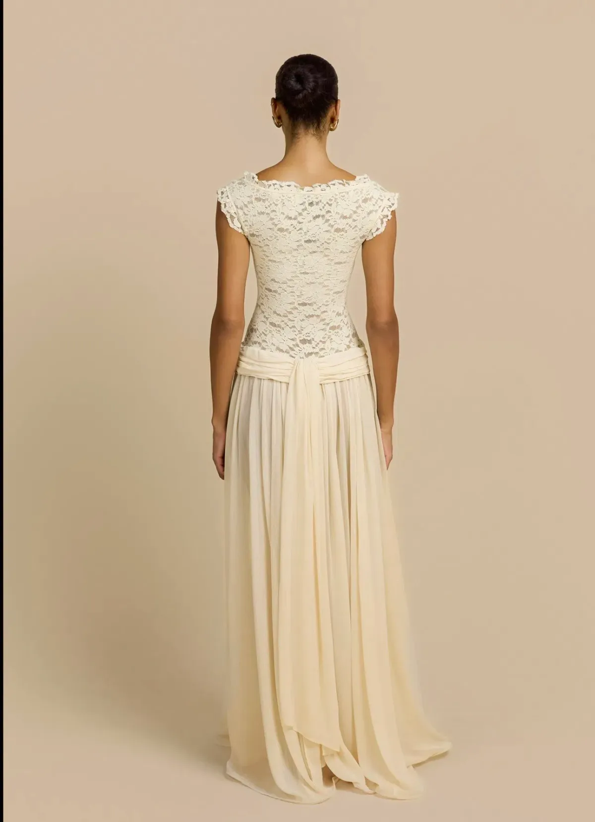 Arcina Ori ARABELLA DRESS BEIGE size Medium - Image 2