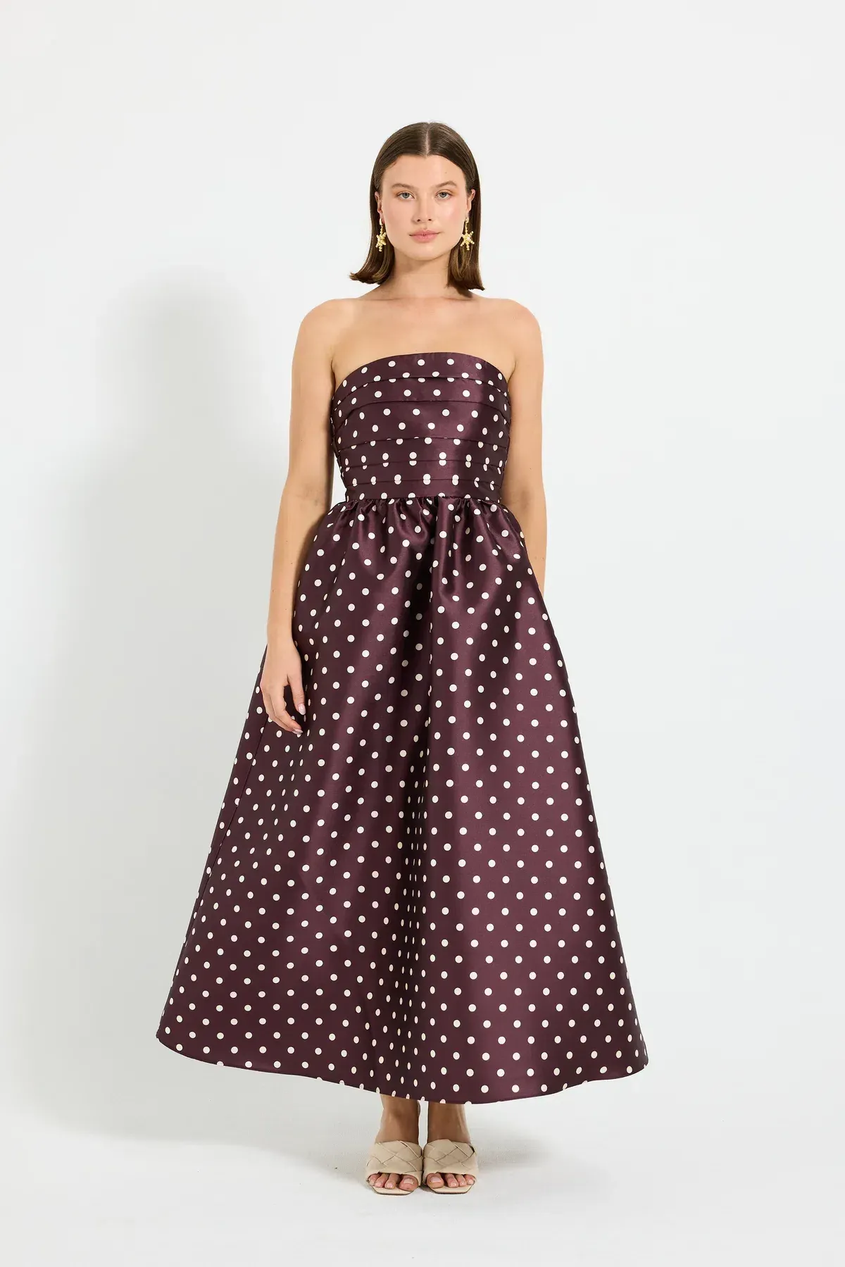Pasduchas Alistair Strapless Midi Dress size 10  - Image 1