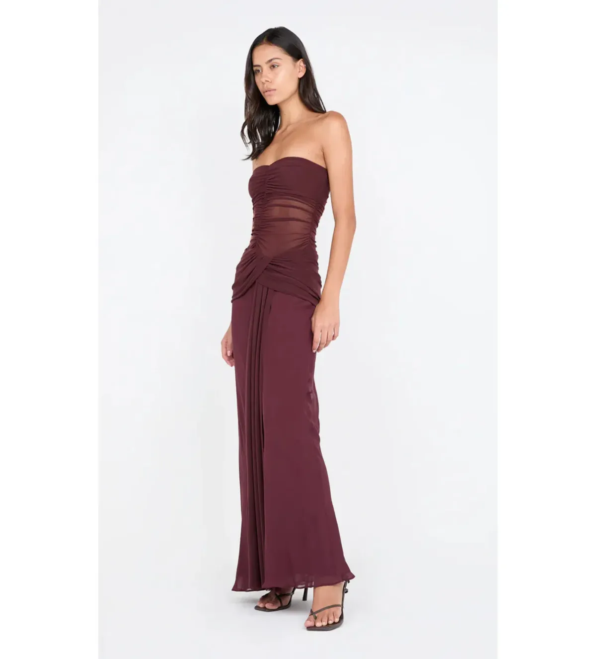 Bec & Bridge Noemi Strapless Gown in Plum Size AU8 - Image 3