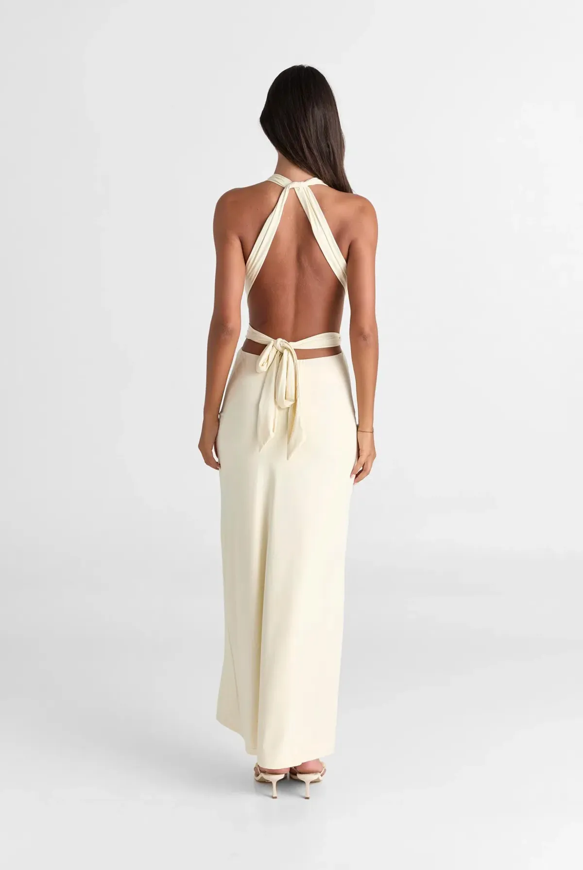 Sasha Therese Mira Maxi Dress in butter - Image 3
