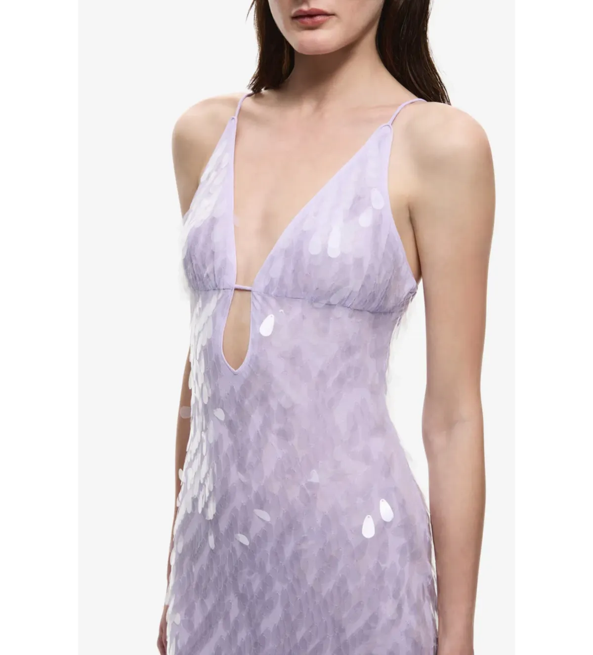Misha Sapphire Sequin Maxi Dress in Lilac Size S/AU8 - Image 4