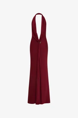 Misha, The Donna Satin Dress, Jester Red, size 10 for rent on The Volte - image 5