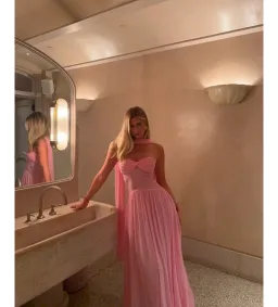 Raphaella Santana Ophelia Dress in Pink Size M/AU10 for rent on The Volte - image 1