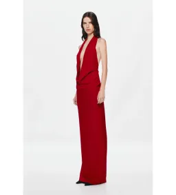 Misha Vanessa Jersey Maxi Dress in Cherry Size XXS/AU4 for rent on The Volte - image 2