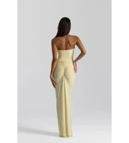 Natalie Rolt Shontae Gown in Lemon Size 0/AU6 for rent on The Volte - image 3
